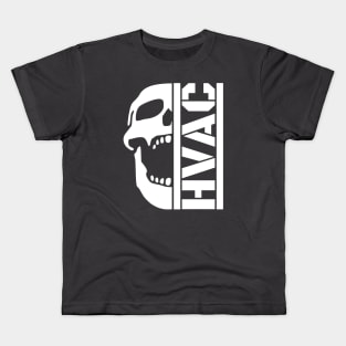 HVAC skull white Kids T-Shirt